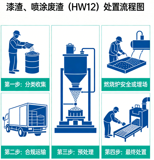 漆渣、喷涂废渣（HW12）处置案例