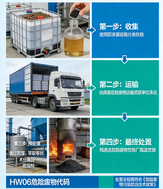 废有机溶剂、清洗废液（HW06）处置案例